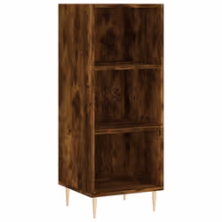 vidaXL Highboard Sideboard Tall Storage Cabinet Side Cabinet Engineered Wood - smoked oak, 3 shelves - Additional view 4