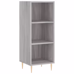 vidaXL Highboard Sideboard Tall Storage Cabinet Side Cabinet Engineered Wood - grey sonoma, 3 shelves - Additional view 4