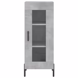 vidaXL Highboard Sideboard Tall Storage Cabinet Side Cabinet Engineered Wood - concrete grey - Additional view 5