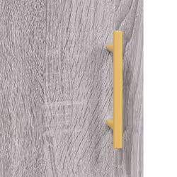vidaXL Highboard Sideboard Tall Storage Cabinet Side Cabinet Engineered Wood - grey sonoma, 1 wood door - Additional view 9
