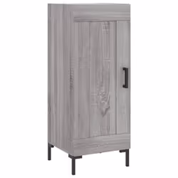 vidaXL Highboard Sideboard Tall Storage Cabinet Side Cabinet Engineered Wood - grey sonoma, 1 wood door - Additional view 6