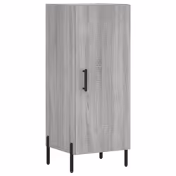 vidaXL Highboard Sideboard Tall Storage Cabinet Side Cabinet Engineered Wood - grey sonoma, 1 door - Additional view 4