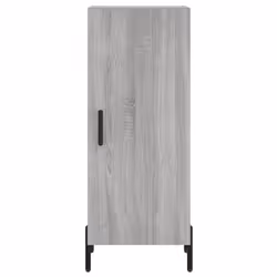 vidaXL Highboard Sideboard Tall Storage Cabinet Side Cabinet Engineered Wood - grey sonoma, 1 door - Additional view 5