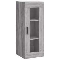 vidaXL Highboard Sideboard Tall Storage Cabinet Side Cabinet Engineered Wood - grey sonoma, 1 door - Additional view 6