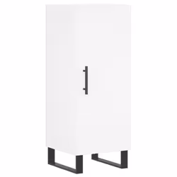 vidaXL Highboard Sideboard Cupboard Storage Cabinet White Engineered Wood - Additional view 6