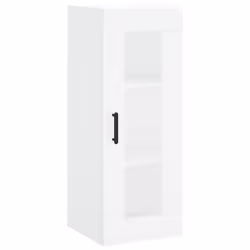 vidaXL Highboard Sideboard Tall Storage Cabinet Side Cabinet Engineered Wood - white, 3 drawers - Additional view 6