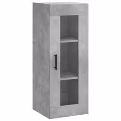 vidaXL Highboard Sideboard Tall Storage Cabinet Side Cabinet Engineered Wood - concrete grey, 3 shelves - Additional view 4