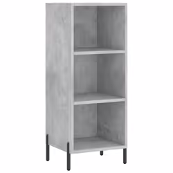 vidaXL Highboard Sideboard Tall Storage Cabinet Side Cabinet Engineered Wood - concrete grey, 3 shelves - Additional view 6