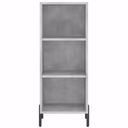 vidaXL Highboard Sideboard Tall Storage Cabinet Side Cabinet Engineered Wood - concrete grey, 3 shelves - Additional view 7