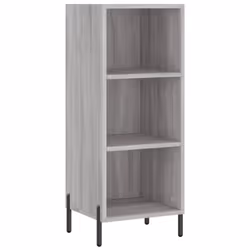 vidaXL Highboard Sideboard Tall Storage Cabinet Side Cabinet Engineered Wood - grey sonoma, 3 shelves - Additional view 6