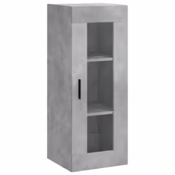 vidaXL Highboard Sideboard Cupboard Side Cabinet Concrete Grey Engineered Wood - Additional view 4