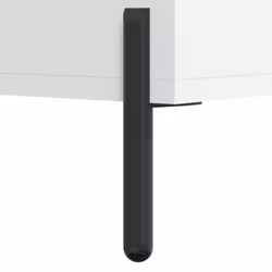 vidaXL Highboard Sideboard Tall Storage Cabinet Side Cabinet Engineered Wood - white, 1 wood door - Additional view 10
