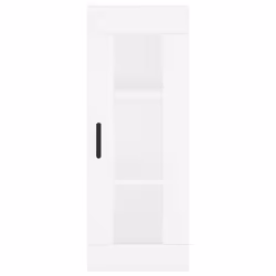 vidaXL Highboard Sideboard Tall Storage Cabinet Side Cabinet Engineered Wood - white, 1 wood door - Additional view 5