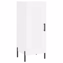 vidaXL Highboard Sideboard Tall Storage Cabinet Side Cabinet Engineered Wood - white, 1 wood door - Additional view 6