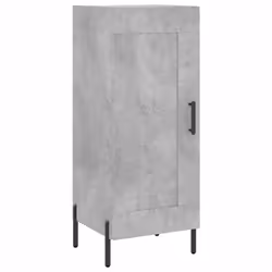 vidaXL Highboard Sideboard Tall Storage Cabinet Side Cabinet Engineered Wood - concrete grey, 1 wood door - Additional view 6