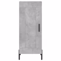 vidaXL Highboard Sideboard Tall Storage Cabinet Side Cabinet Engineered Wood - concrete grey, 1 wood door - Additional view 7