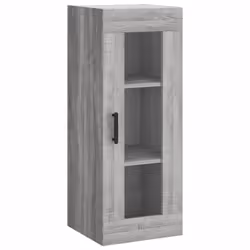 vidaXL Highboard Sideboard Tall Storage Cabinet Side Cabinet Engineered Wood - grey sonoma, 1 wood door - Additional view 4
