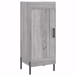 vidaXL Highboard Sideboard Tall Storage Cabinet Side Cabinet Engineered Wood - grey sonoma, 1 wood door - Additional view 6