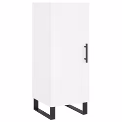 vidaXL Highboard Sideboard Cupboard Storage Cabinet White Engineered Wood - Additional view 6