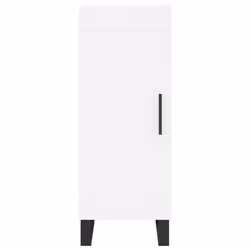 vidaXL Highboard Sideboard Cupboard Storage Cabinet White Engineered Wood - Additional view 7
