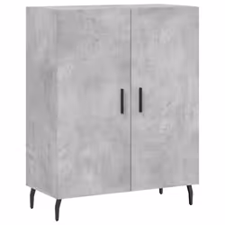 vidaXL Highboard Sideboard Cupboard Side Board Storage Cabinet Engineered Wood - concrete grey, 2 doors - Additional view 6