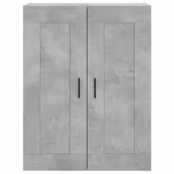 vidaXL Highboard Sideboard Cupboard Side Board Storage Cabinet Engineered Wood - concrete grey, 2 wood doors - Additional view 5