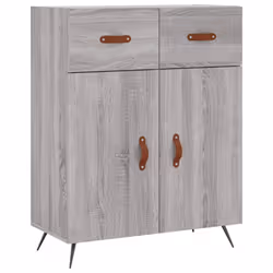 vidaXL Highboard Sideboard Tall Storage Cabinet Side Cabinet Engineered Wood - grey sonoma, 2 doors 2 drawers - Additional view 6