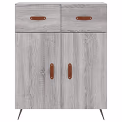vidaXL Highboard Sideboard Tall Storage Cabinet Side Cabinet Engineered Wood - grey sonoma, 2 doors 2 drawers - Additional view 7