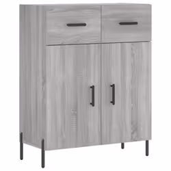 vidaXL Highboard Sideboard Tall Storage Cabinet Side Cabinet Engineered Wood - grey sonoma, 2 doors 2 drawers - Additional view 6