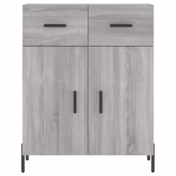 vidaXL Highboard Sideboard Tall Storage Cabinet Side Cabinet Engineered Wood - grey sonoma, 2 doors 2 drawers - Additional view 7