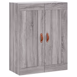 vidaXL Highboard Sideboard Tall Storage Cabinet Side Cabinet Engineered Wood - grey sonoma, 1 glass door 3 drawers - Additional view 4