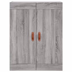 vidaXL Highboard Sideboard Tall Storage Cabinet Side Cabinet Engineered Wood - grey sonoma, 1 glass door 3 drawers - Additional view 5