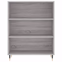 vidaXL Highboard Sideboard Storage Cabinet Home Side Cabinet Engineered Wood - grey sonoma, 3 shelves - Additional view 7