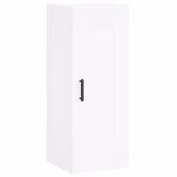 vidaXL Highboard Sideboard Tall Storage Cabinet Side Cabinet Engineered Wood - white, 1 door - Additional view 7