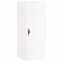 vidaXL Highboard Sideboard Tall Storage Cabinet Side Cabinet Engineered Wood - high gloss white, 3 drawers - Additional view 7