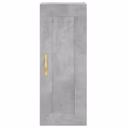 vidaXL Highboard Sideboard Storage Cabinet Home Side Cabinet Engineered Wood - concrete grey, 2 drawers 2 shelves - Additional view 4