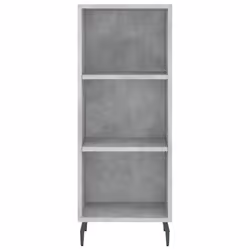 vidaXL Highboard Sideboard Tall Storage Cabinet Side Cabinet Engineered Wood - concrete grey, 3 shelves - Additional view 5