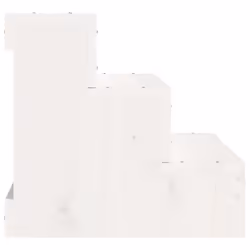 vidaXL Solid Wood Pine Pet Stair Wooden Pet Ladder Dog Stair Multi Colours - White, 40 x 37.5 x 35 cm - Additional view 4