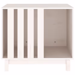 vidaXL Solid Wood Pine Dog House Dog Cage Pet House Cabin Multi Colours/Sizes - White, 70 x 50 x 62 cm - Additional view 4