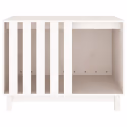 vidaXL Solid Wood Pine Dog House Dog Cage Pet House Cabin Multi Colours/Sizes - White, 90 x 60 x 67 cm - Additional view 4