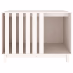 vidaXL Solid Wood Pine Dog House Dog Cage Pet House Cabin Multi Colours/Sizes - White, 100 x 70 x 72 cm - Additional view 4
