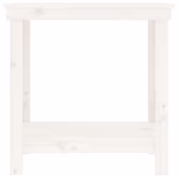 vidaXL Solid Wood Pine Work Bench Working Storage Table Multi Colours/Sizes - white, 80 x 50 x 80 cm - Additional view 4