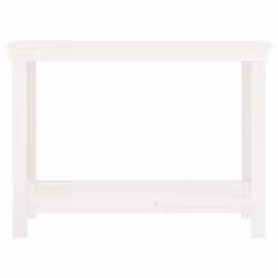 vidaXL Solid Wood Pine Work Bench Working Storage Table Multi Colours/Sizes - white, 110 x 50 x 80 cm - Additional view 4