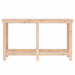 vidaXL Solid Wood Pine Work Bench Working Storage Table Multi Colours/Sizes - brown, 140 x 50 x 80 cm - Additional view 4