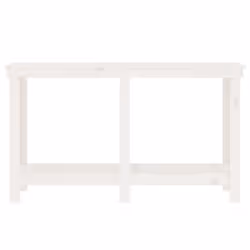 vidaXL Solid Wood Pine Work Bench Working Storage Table Multi Colours/Sizes - white, 140 x 50 x 80 cm - Additional view 4