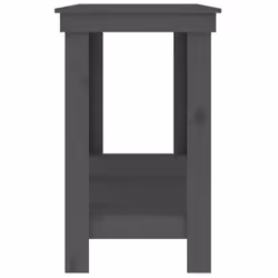 vidaXL Solid Wood Pine Work Bench Working Storage Table Multi Colours/Sizes - grey, 140 x 50 x 80 cm - Additional view 5