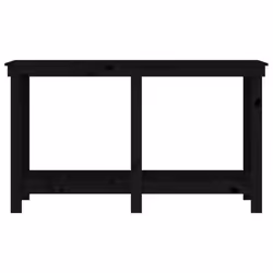 vidaXL Solid Wood Pine Work Bench Working Storage Table Multi Colours/Sizes - black, 140 x 50 x 80 cm - Additional view 4