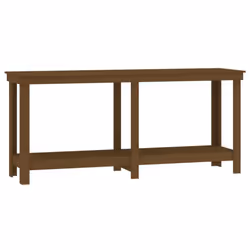 vidaXL Solid Wood Pine Work Bench Working Storage Table Multi Colours/Sizes - honey brown, 180 x 50 x 80 cm