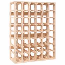 ) vidaXL Solid Wood Pine Wine Rack Wooden Whisky Bottle Holder 25/48 Bottles - 70 x 33 x 94 cm (W x D x H