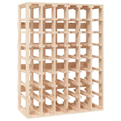 ) vidaXL Solid Wood Pine Wine Rack Wooden Whisky Bottle Holder 25/48 Bottles - 70 x 33 x 94 cm (W x D x H